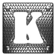 vector metal figure k