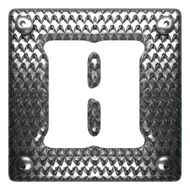 vector metal figure h