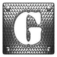 vector metal figure g
