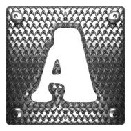 vector metal figure a