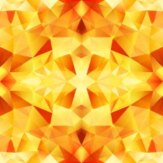 Orange crystal vector abstract seamless pattern