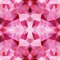 Pink crystal vector abstract seamless pattern