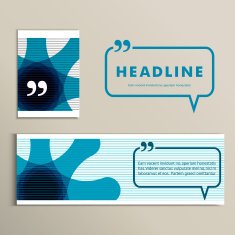 Vector color lines with conversational bubble