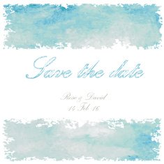Save the date blue white light color wedding background