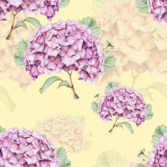 Seamless pattern with beautiful spring flowers and plants N14