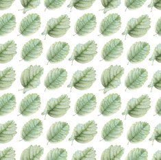 Seamless pattern with beautiful spring leaves N6