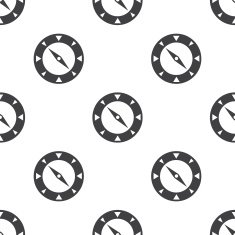 compass vector seamless pattern