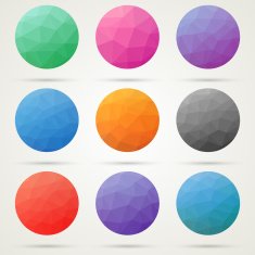 Low poly circles N2