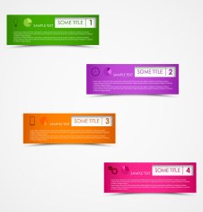 Info graphic rectangular design template N2