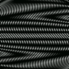 Striped psychedelic background with black and white moire lines N6