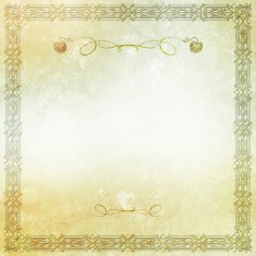 Decorative vintage frame on grunge paper background