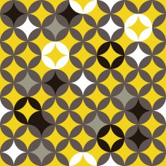 Colorful round pattern Based on Traditional Japanese Embroidery N2