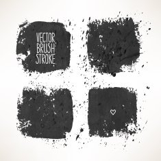 four black stroke backgrounds