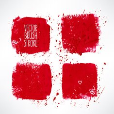 four red stroke backgrounds