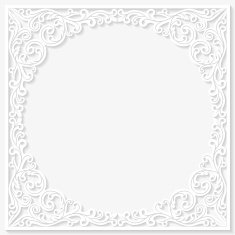 Vintage Floral Frame N47