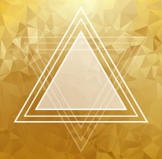 Gold crystal abstract pattern N6