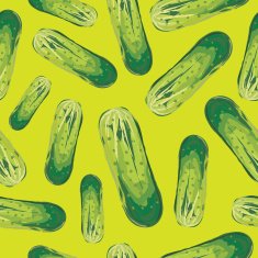 Cucumbers Seamless vector background N2