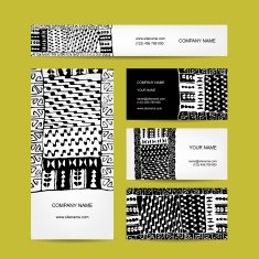 Business cards collection ethnic ornament for your design N4