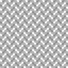 Gray shaded ornament with rounded shapes