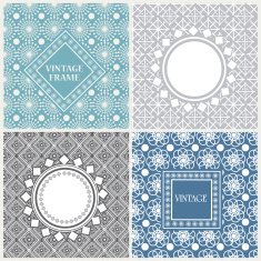 Floral pattern with frames N2