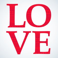 Card with love letters