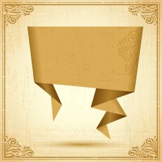 Retro origami speech bubble vector background Eps 10