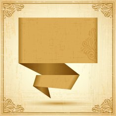 Retro origami speech bubble vector background Eps 10 N4
