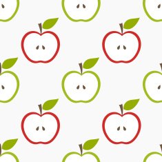 Seamless apple pattern