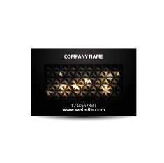 Vector black business card