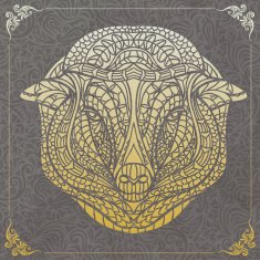 Patterned head of the sheep N2