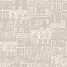 vector pattern with houses N5