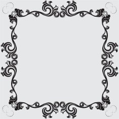 silhouette carved frame for picture or photo N5