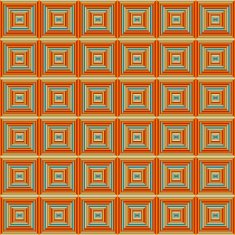 Seamless Squared Orange Pattern N2