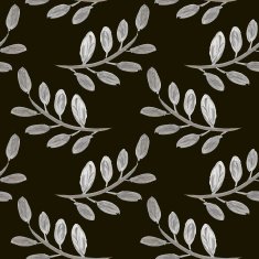 Watercolor leaves floral Seamless pattern N2