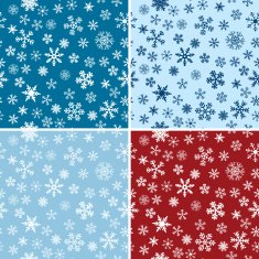 Snow Seamless Vector Backgrounds Set N2
