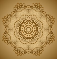 Ornamental round lace pattern N30