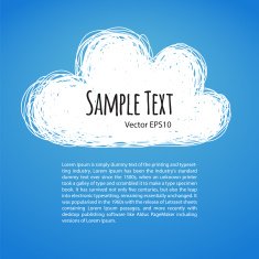 Doodle Cloud Background N2