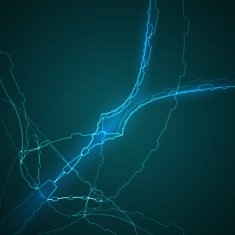 Abstract blue vector illustration N2