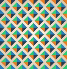 Seamless geometric pattern with rhombus