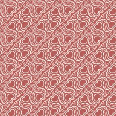 retro hearts and leaves
