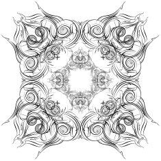 Mandala Skeych Graphic pattern modern ornament N2