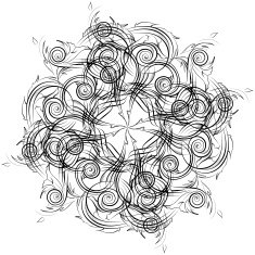Mandala Skeych Graphic pattern modern ornament N4