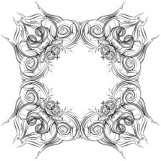 Mandala Skeych Graphic pattern modern ornament N5