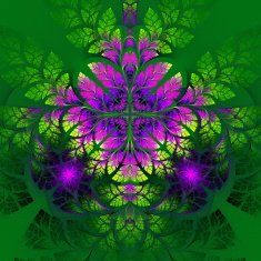 Multicolor fabulous fractal pattern Collectiont - tree foliage