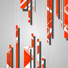 Abstract futuristic geometric shapes N79