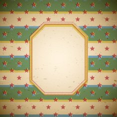 Retro frame with stars N2