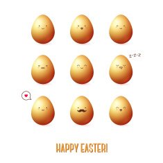 Vector colorful eggs N2