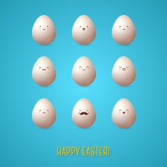 Vector colorful eggs N3