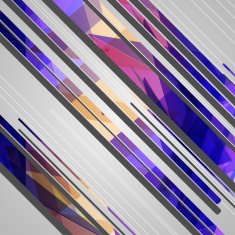 Abstract futuristic geometric shapes N84
