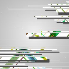 Abstract futuristic geometric shapes N86